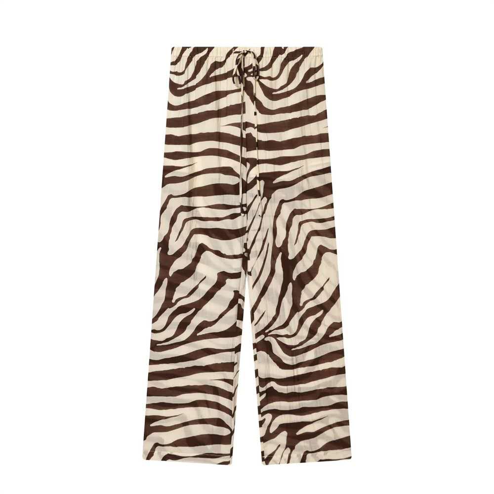 Wild Elegance Zebra Print Two-Piece Set