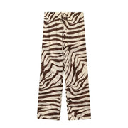 Wild Elegance Zebra Print Two-Piece Set