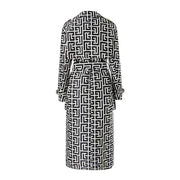 Black + White Fall Coat