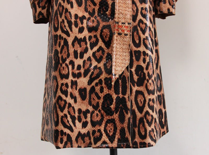 Cheetah Trench Coat