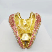Conch Rhinestone Purse -Gold