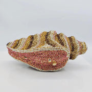 Conch Rhinestone Purse -Gold