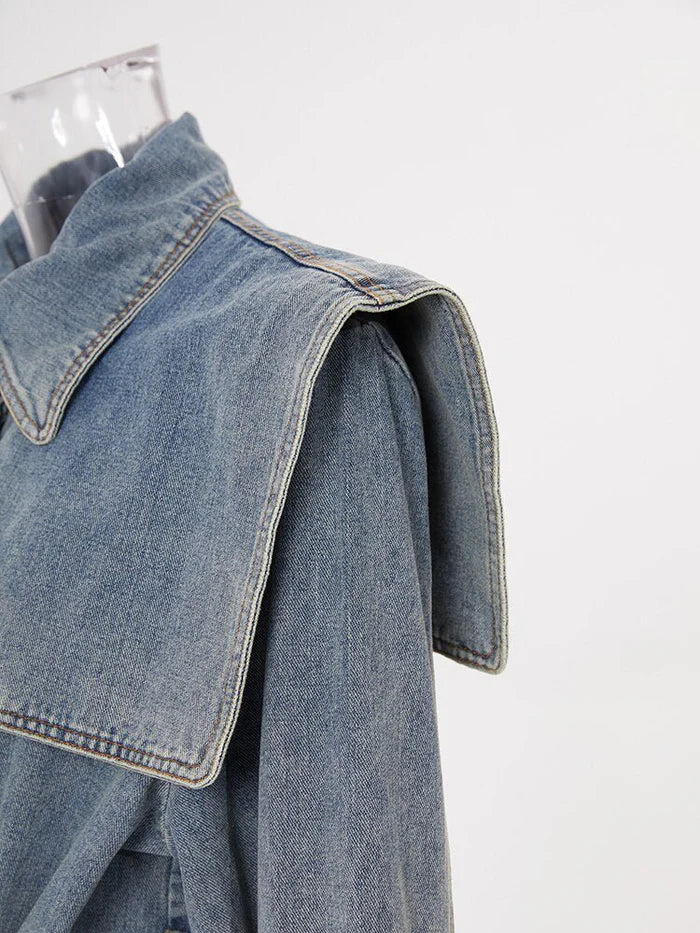 Denim Trench Coat