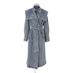 Load image into Gallery viewer, Denim Dynasty Trench Coat
