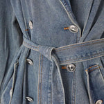 Load image into Gallery viewer, Denim Dynasty Trench Coat
