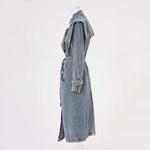 Load image into Gallery viewer, Denim Dynasty Trench Coat
