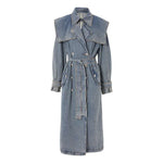 Load image into Gallery viewer, Denim Dynasty Trench Coat
