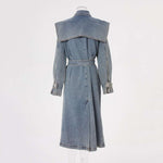 Load image into Gallery viewer, Denim Dynasty Trench Coat
