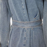 Load image into Gallery viewer, Denim Dynasty Trench Coat
