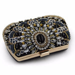 Load image into Gallery viewer, Black Beaded Clutch Purse
