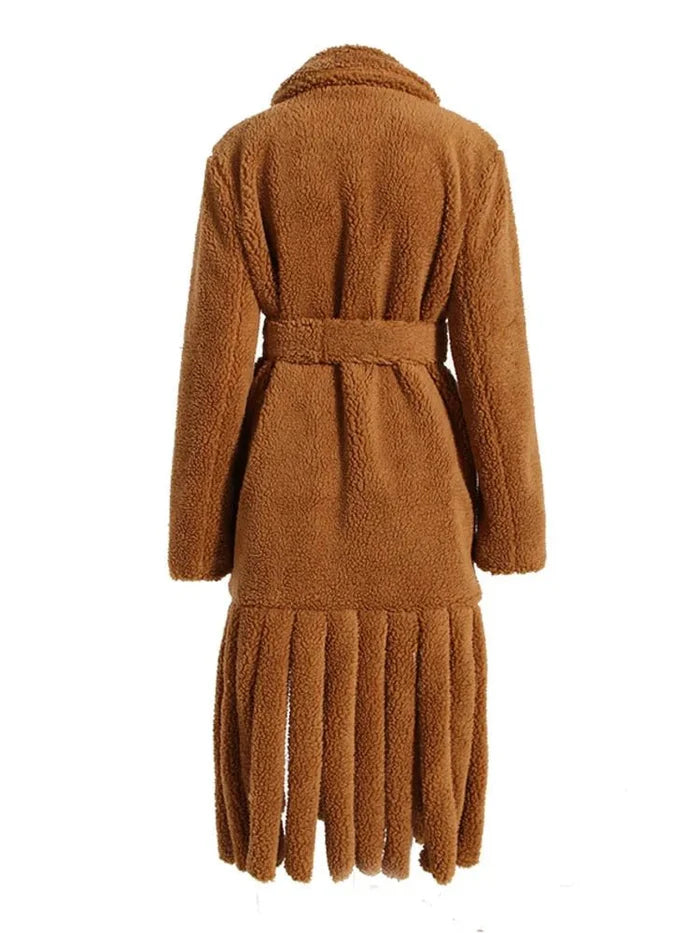 Faux Fur Fringe Coat