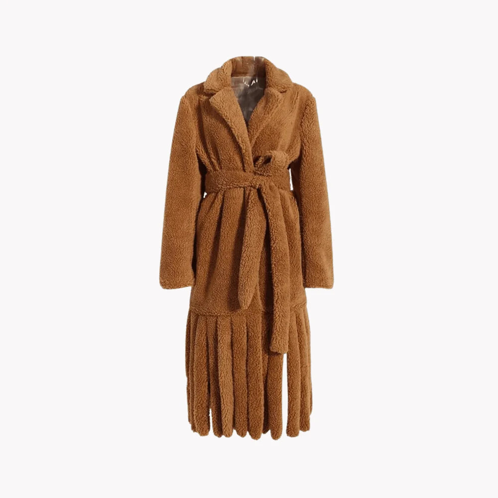 Faux Fur Fringe Coat