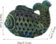 Fish Rhinestone Evening Purse