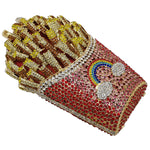 Load image into Gallery viewer, French Fries Crystal Evening Bag
