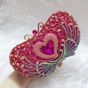 Heart Rhinestone Evening Purse