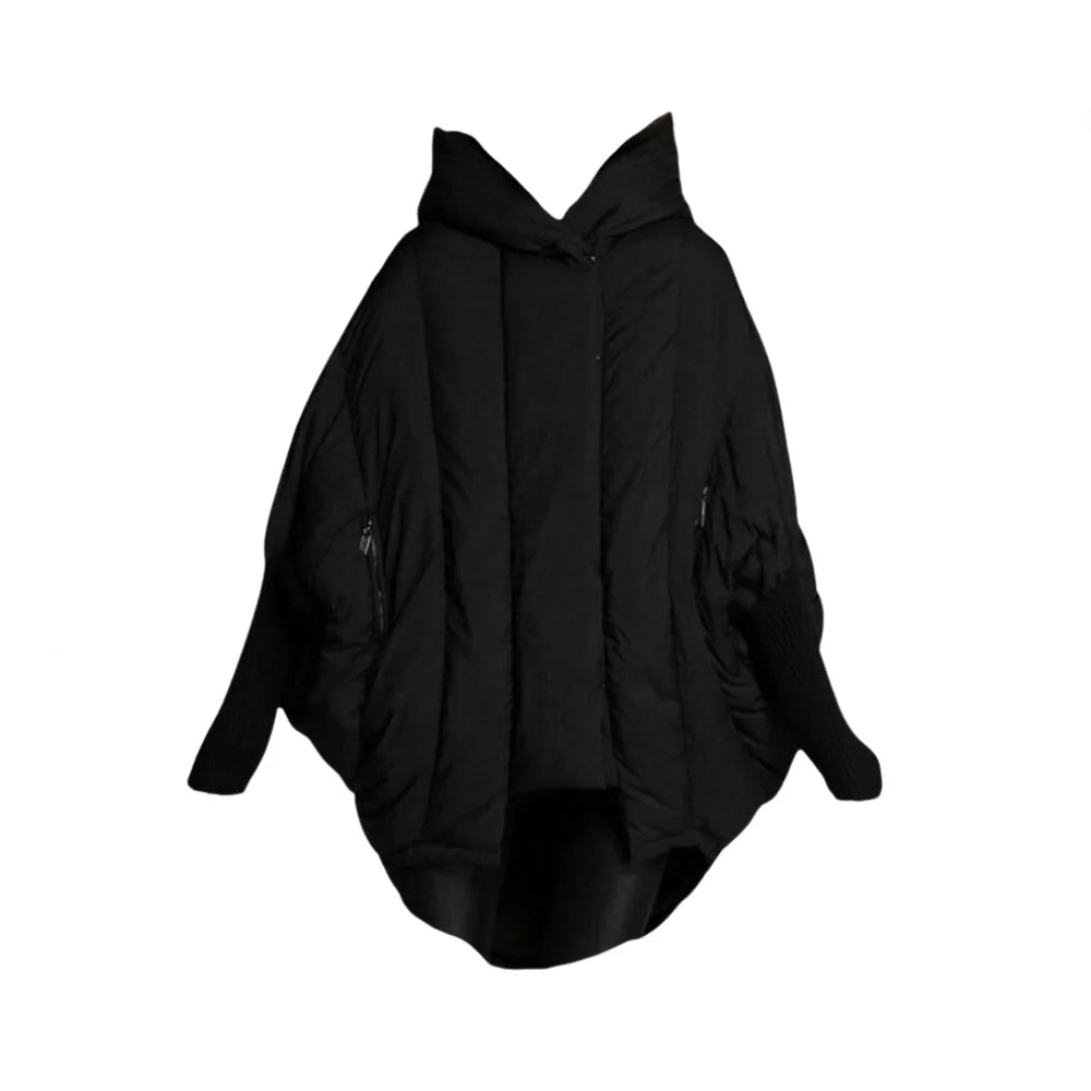 Oversized Loose Puff Hooded Cloak Jacket