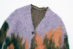 Load image into Gallery viewer, Gradient Landscape Paint Cardigan Sweater
