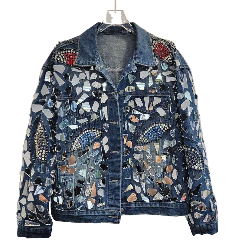 Shattered Glam Denim Jacket