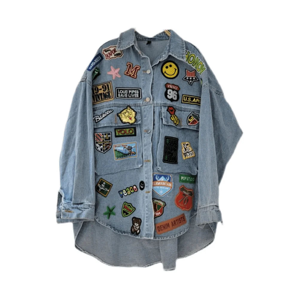 Playful Patches Denim Jacket