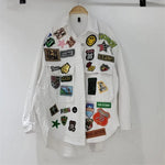 Load image into Gallery viewer, Playful Patches Denim Jacket
