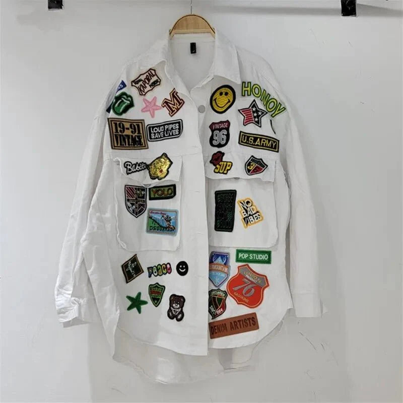 Playful Patches Denim Jacket