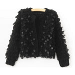 Load image into Gallery viewer, Mohair Sequined Tricot Knit Jacket
