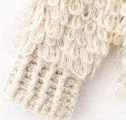 Mohair Sequined Tricot Knit Jacket