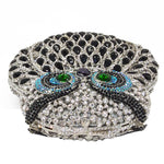 Load image into Gallery viewer, Owl Face Rhinestone Clutch Purse
