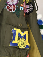 Load image into Gallery viewer, Patches Sequins and Laces Collage Jacket
