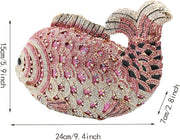 Fish Rhinestone Evening Purse