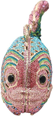 Fish Rhinestone Evening Purse