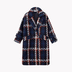 Load image into Gallery viewer, Plaid Mid-Length Overcoat
