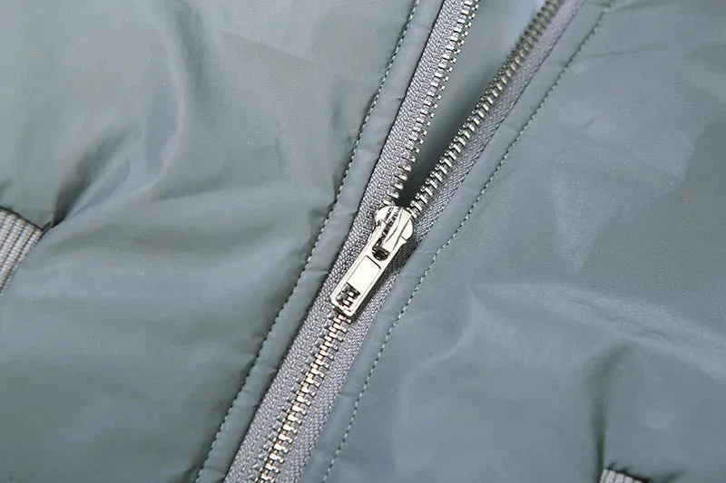 Reflective Puffer Cropped Padded Jacket