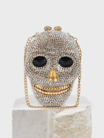 Load image into Gallery viewer, Skull Gem Clutch Purse
