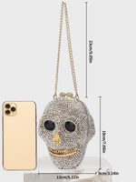 Load image into Gallery viewer, Skull Gem Clutch Purse
