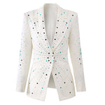 Load image into Gallery viewer, White Peak Bead Jacket 1502
