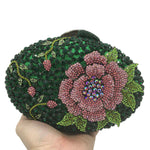 Load image into Gallery viewer, Starry Flower Rhinestone Purse
