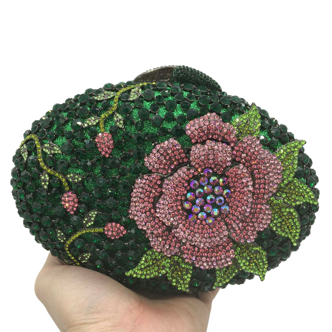 Starry Flower Rhinestone Purse