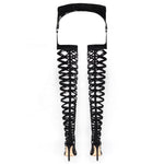 Load image into Gallery viewer, Knee High Strappy Platform Sandals
