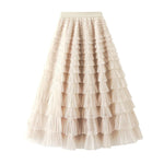 Load image into Gallery viewer, Multilayer Ruffles Tulle Skirt
