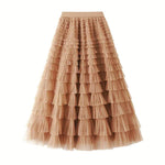 Load image into Gallery viewer, Multilayer Ruffles Tulle Skirt
