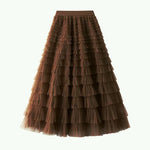 Load image into Gallery viewer, Multilayer Ruffles Tulle Skirt
