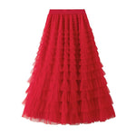 Load image into Gallery viewer, Multilayer Ruffles Tulle Skirt
