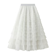 Multilayer Ruffles Tulle Skirt
