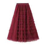 Load image into Gallery viewer, Multilayer Ruffles Tulle Skirt
