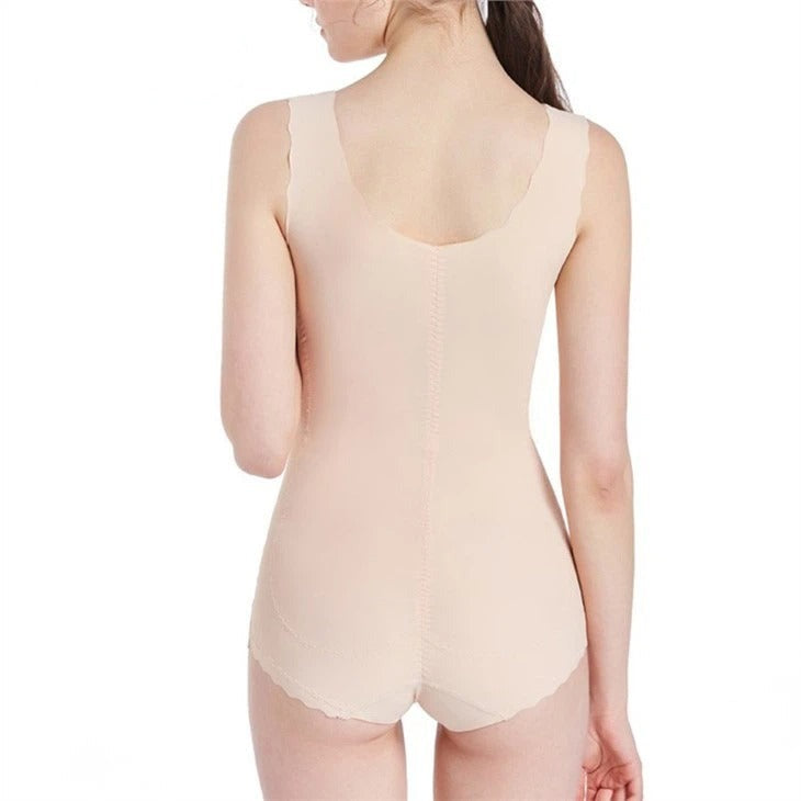 White Tummy Control Bodysuit