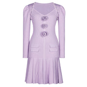 Zafa Floral Knitted Dress